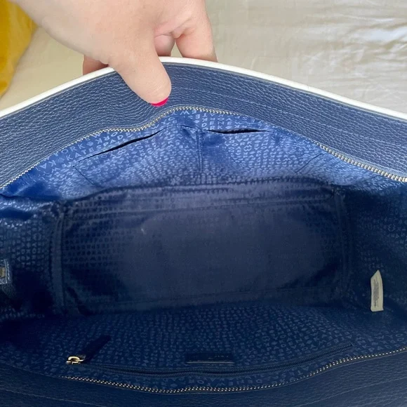 ♠️ Kate Spade NY ♠️ Large Navy Blue Leather Bag 👜 - Picture 10 of 12